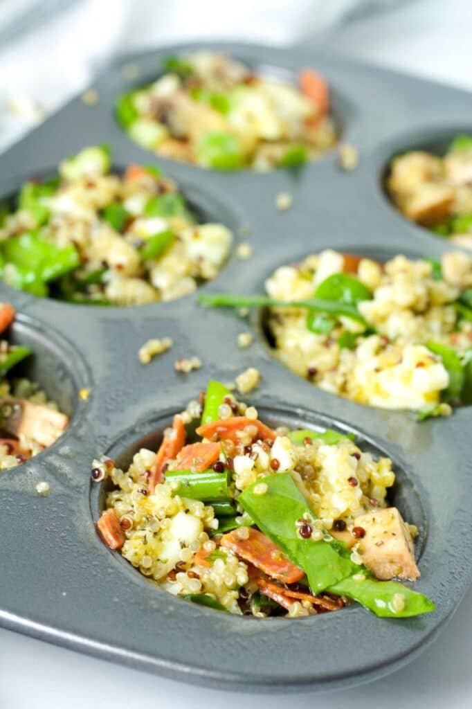 Baked Quinoa Breakfast Pizza Bites Totes In My Lunchbox