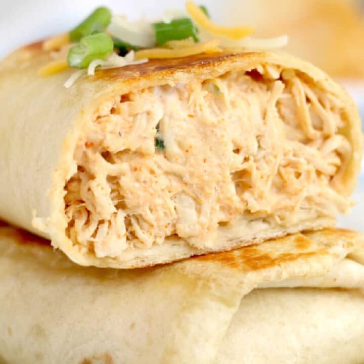 Spicy Buffalo Chicken Wrap (Air Fryer and Stove Top) Totes In My Lunchbox