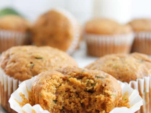 Sweet and Fluffy Pumpkin Zucchini Muffins Recipe - Totes In My